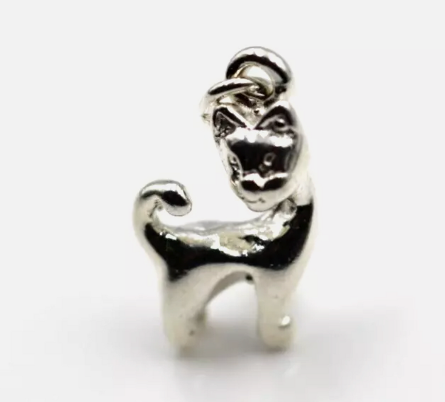 Genuine New Sterling Silver 925 Solid Siamese Cat Pendant or Charm