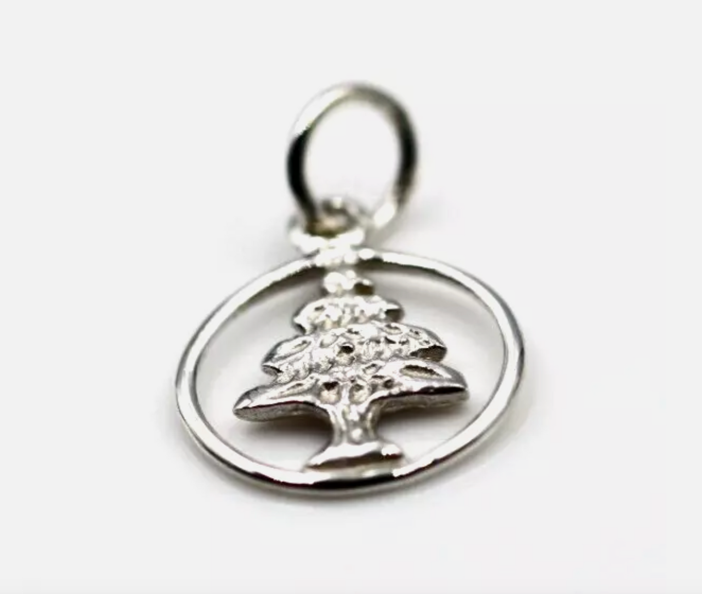 Genuine 9ct Yellow, Rose or White Gold 375 Small Cedar Tree of Lebanon Pendant / Charm