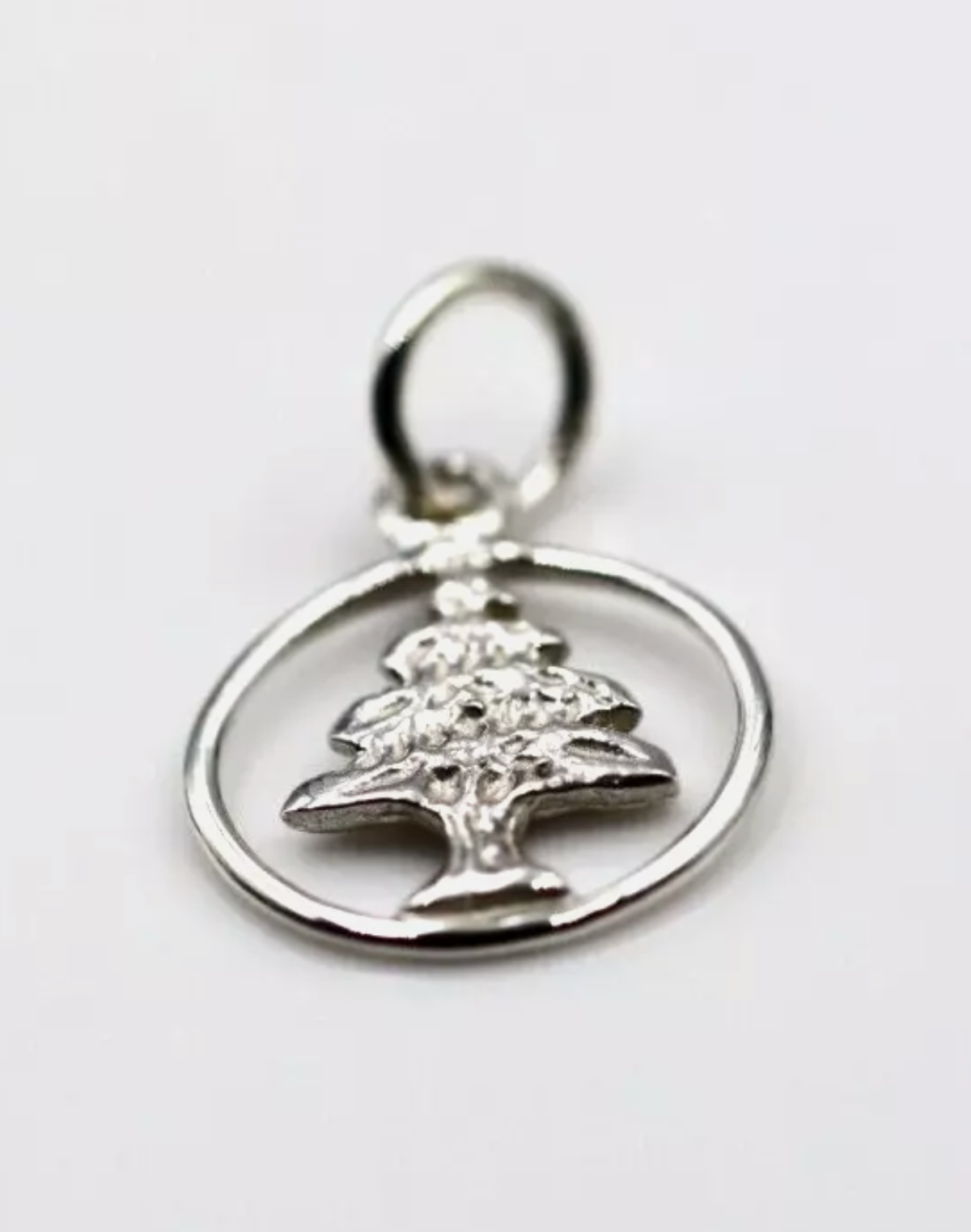 Genuine 9ct Yellow, Rose or White Gold 375 Small Cedar Tree of Lebanon Pendant / Charm