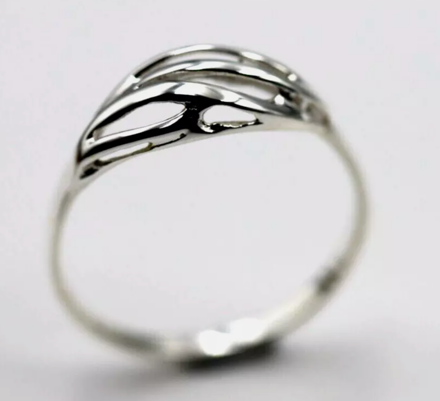 Genuine New Size O Sterling Silver 925 Delicate Dome Ring