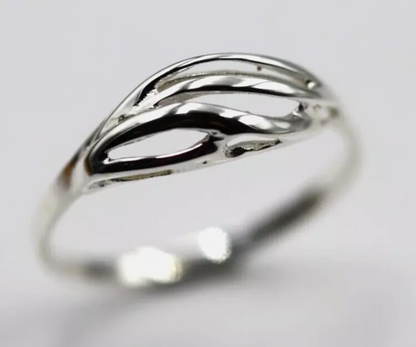 Genuine New Size O Sterling Silver 925 Delicate Dome Ring