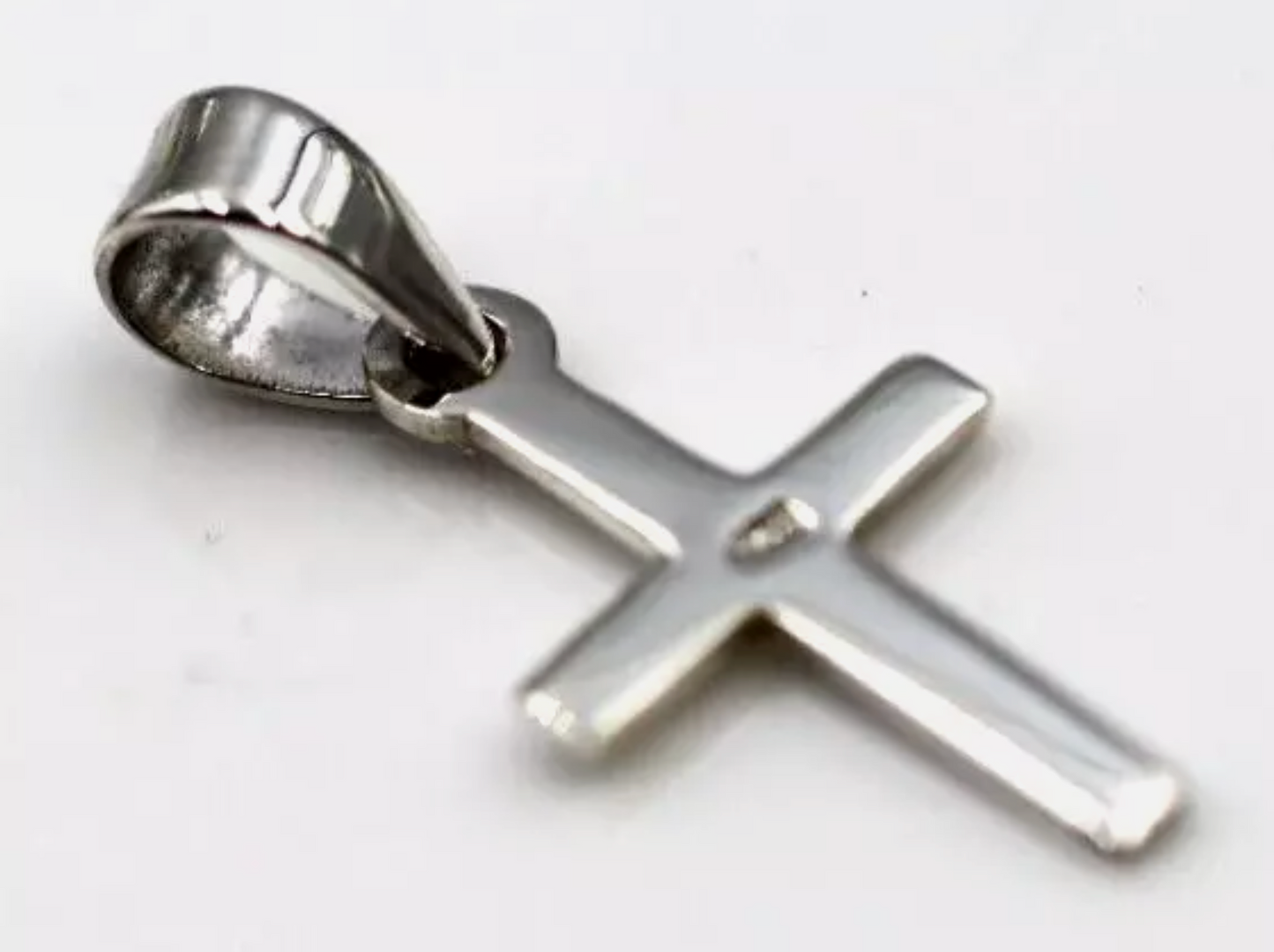 Genuine Sterling Silver 925 Small Cross Pendant / Charm 11×18mm