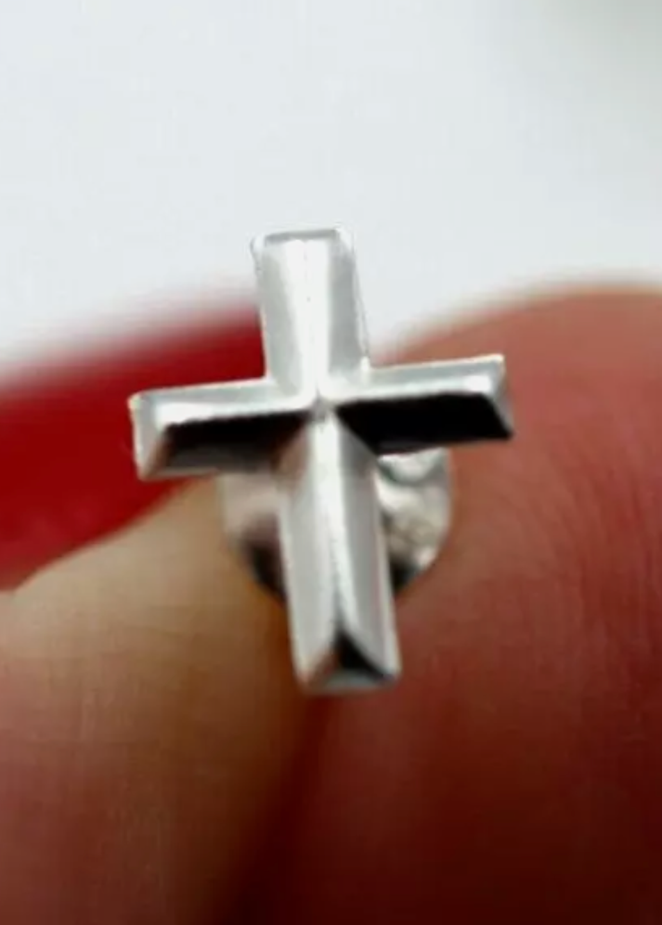 Kaedesigns, Sterling Silver 925 Cross Stud Studs Earrings