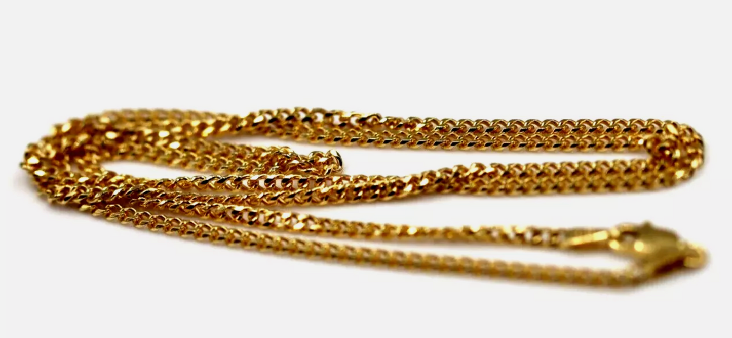 Genuine Solid 9ct Yellow Gold Curb Necklace / Chain 5.3grams 2mm 50cm