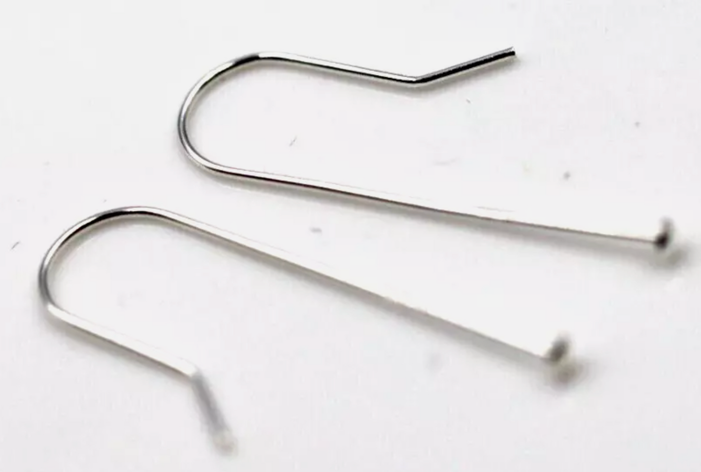 Sterling Silver 925 Earring Hooks Shepherd Hooks Straight