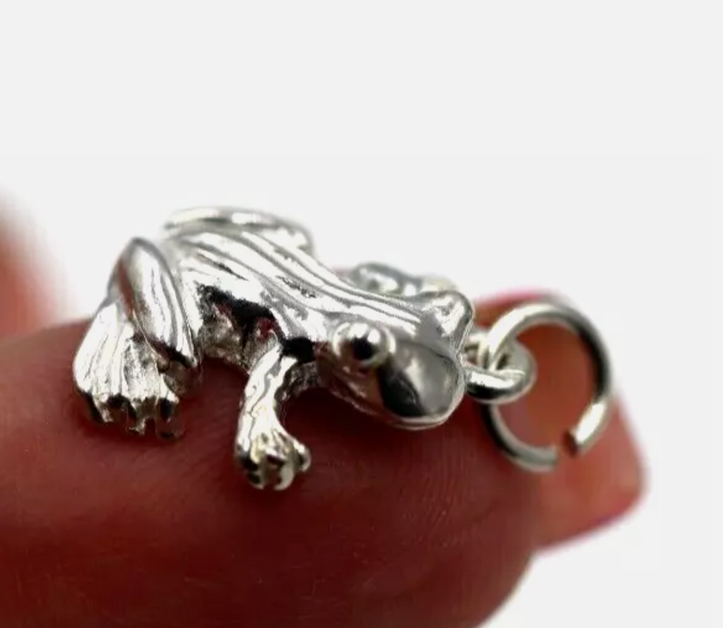 Kaedesigns New Sterling Silver 925 Frog Pendant / Charm