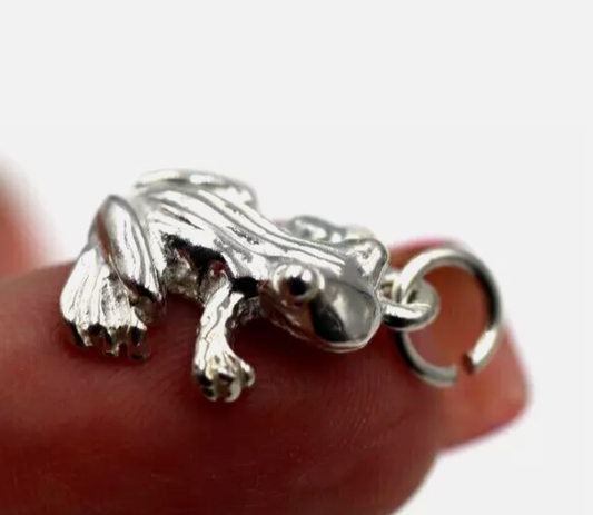 Kaedesigns New Sterling Silver 925 Frog Pendant / Charm