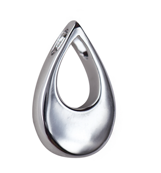 Sterling Silver 925 Teardrop Memorial Pendant