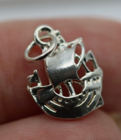 Kaedesigns Sterling Silver Sailing Boat Ships Ship Pendant / Charm