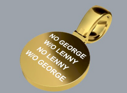 Genuine Heavy 18ct 18k 750 Yellow Gold Full Solid Heavy Engraved Pendant