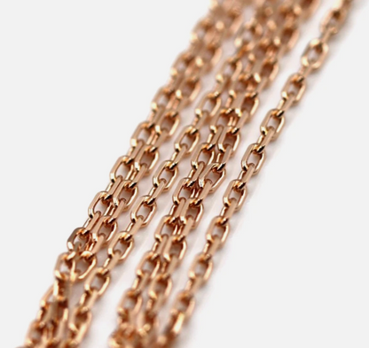 Genuine 9ct 9k 375 Yellow Gold Diamond Cut Anchor 2mm- Choose from 40cm, 45cm, 50cm and 60cm