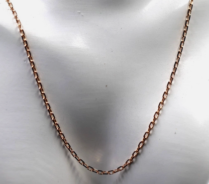 Genuine 9ct 9k 375 Yellow Gold Diamond Cut Anchor 2mm- Choose from 40cm, 45cm, 50cm and 60cm