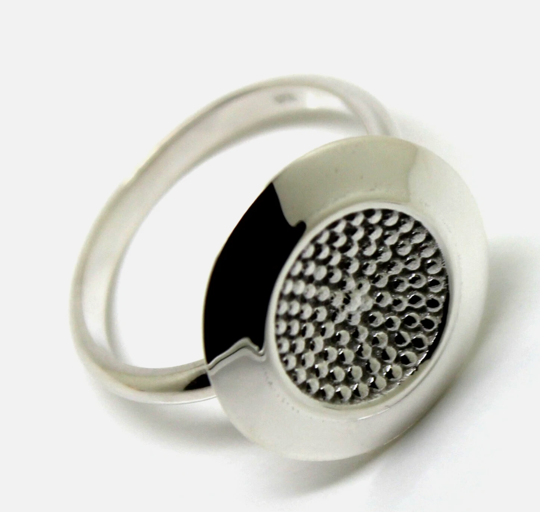 Size V Sterling Silver 925 Sunflower Ring
