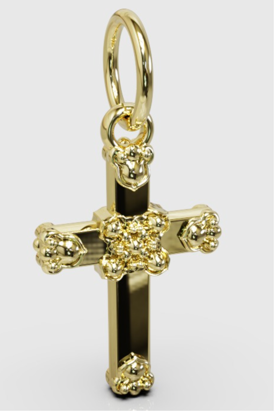 Genuine 9ct 9k Yellow, Rose or White Gold Small Fancy Cross Tiny Small Pendant / Charm
