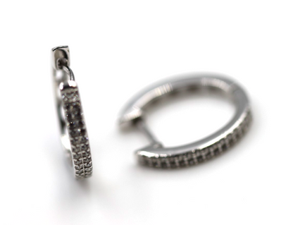 Genuine Sterling Silver 925 Oval Hoop 16mm x 18mm Earrings