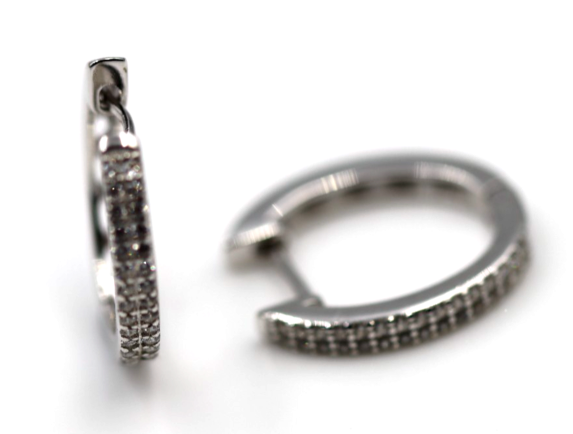 Genuine Sterling Silver 925 Oval Hoop 16mm x 18mm Earrings