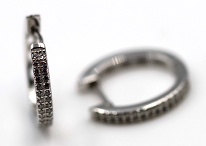 Genuine Sterling Silver 925 Oval Hoop 16mm x 18mm Earrings