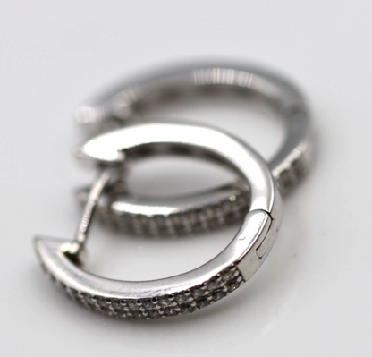 Genuine Sterling Silver 925 Oval Hoop 16mm x 18mm Earrings