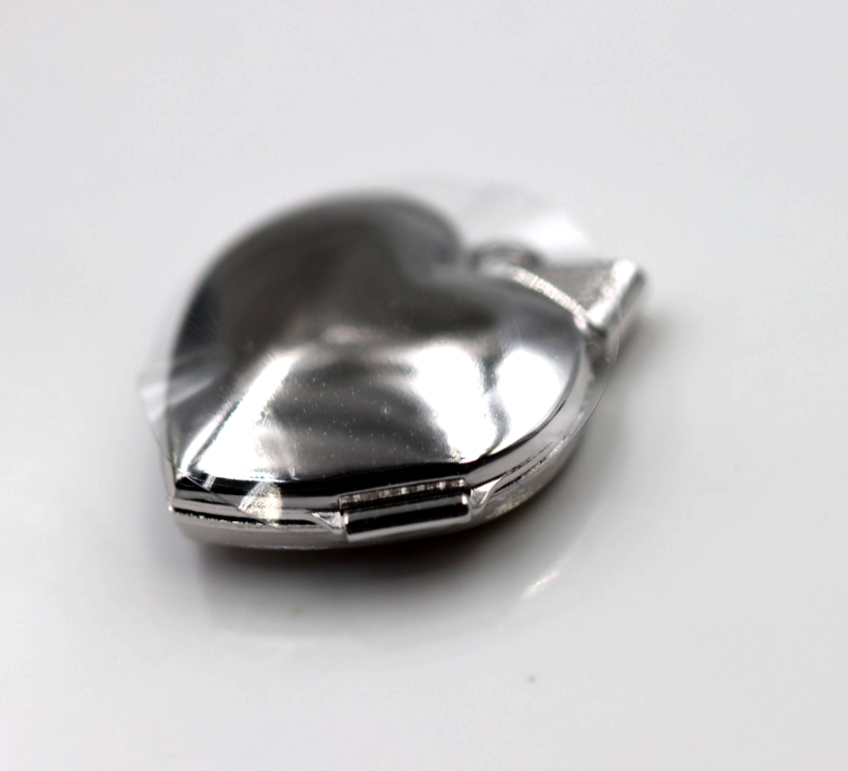 Sterling Silver 925 Heart Celtic Design 2 Photo Heart Locket Pendant