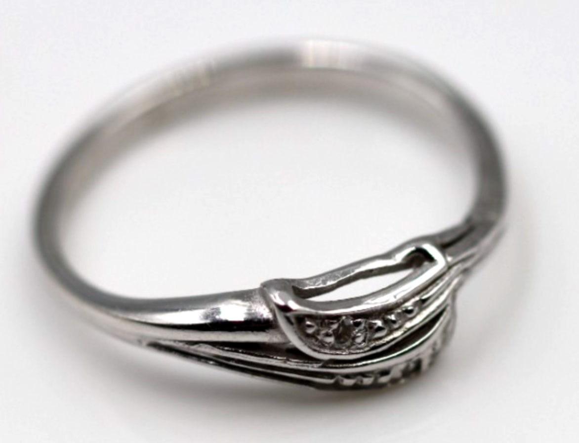 Size N 1/2 Genuine Sterling Silver 925 Dress Ring