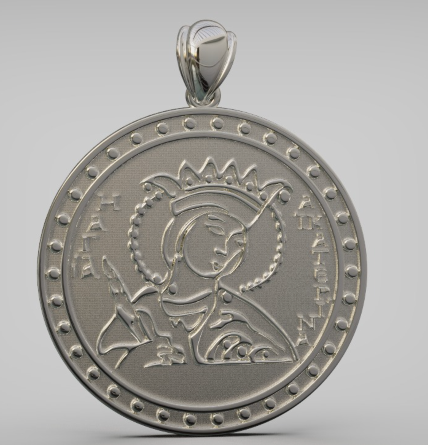 Genuine 9ct 9k 375 Yellow, Rose or White Gold Saint St Catherine Pendant / Charm