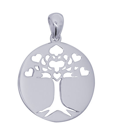 Genuine New Sterling Silver 925 20mm Round ‘Tree of Life’ Pendant