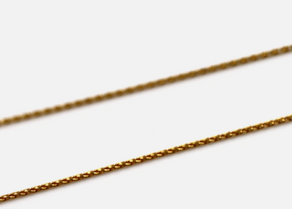 Genuine 9ct 9k 375 Yellow Gold Spinga Chain Necklace 45cm 1.5grams