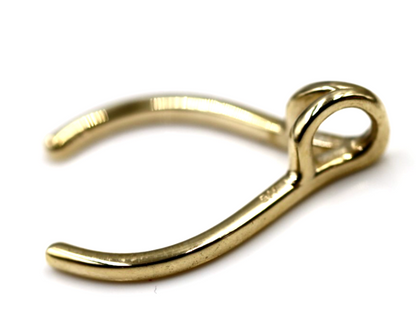 Kaedesigns Genuine 9ct 9k 375 Large Genuine Yellow, Rose Or White Gold Horseshoe Ring Holder Pendant