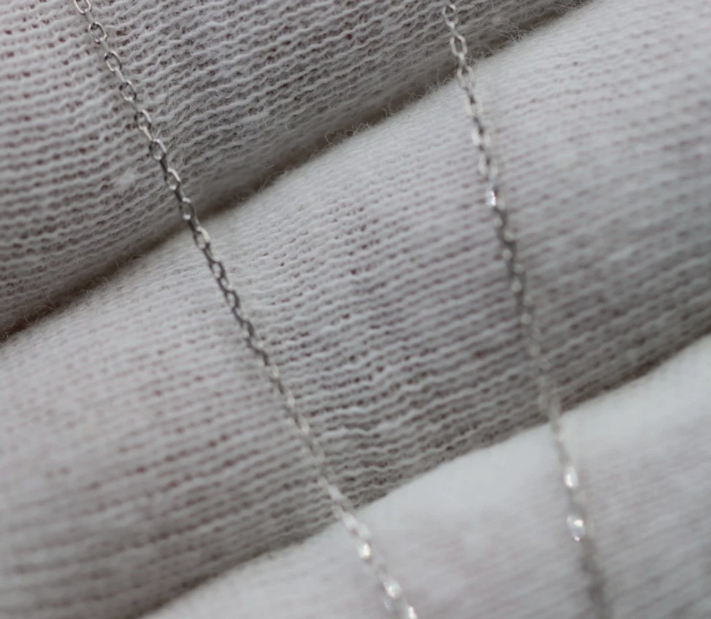 Genuine 18ct 18K White Gold Fine Cable Chain Necklace 1.29grams 50cm