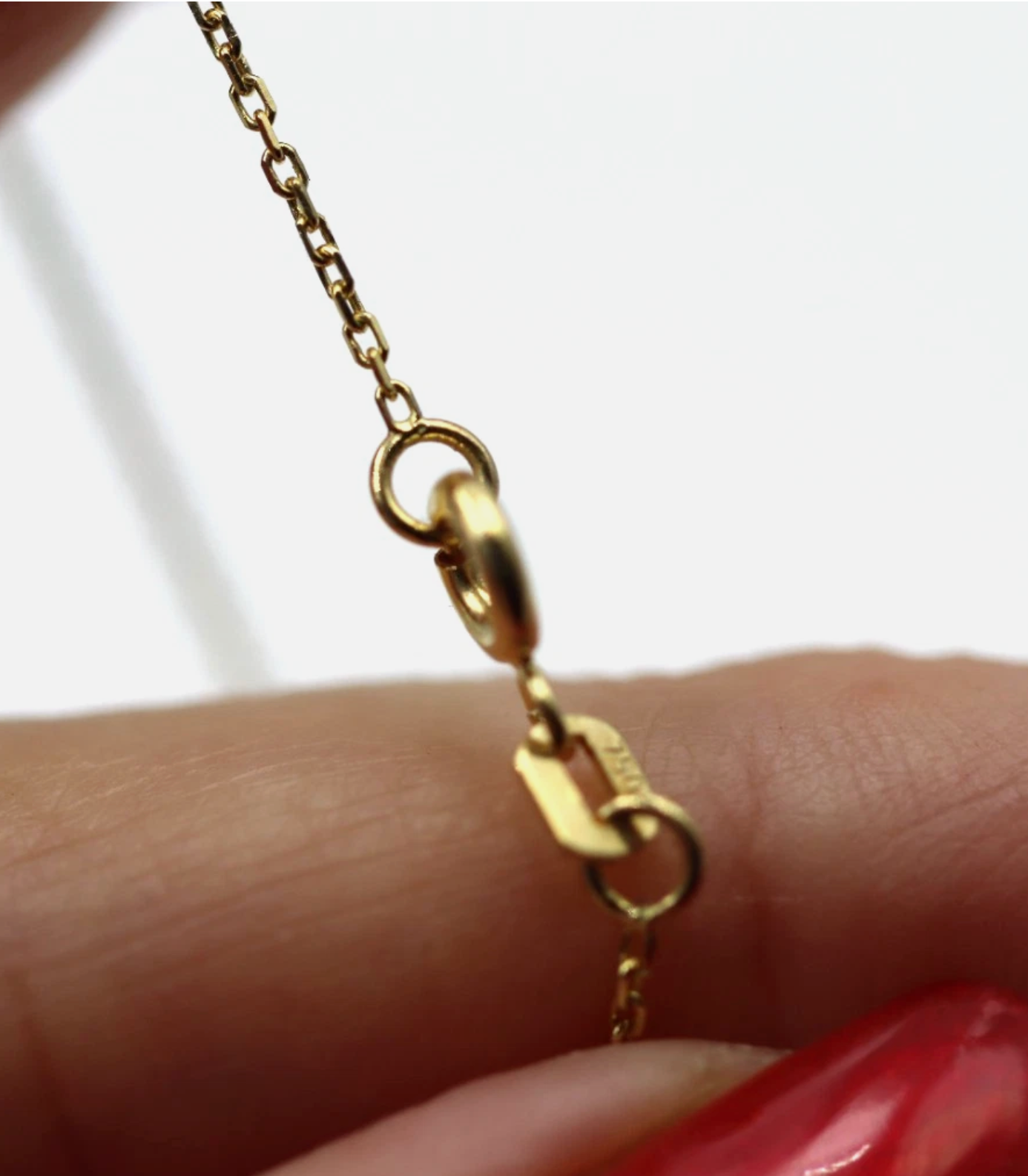 Genuine 50cm 18ct 18k 750 Yellow Gold Square Cable Necklace Chain 1.7g