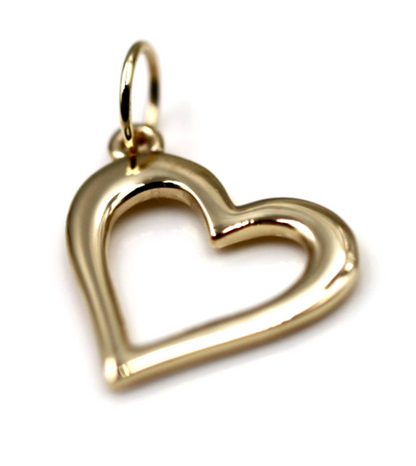 Kaedesigns Genuine 9k 9ct 375 Yellow, Rose or White Gold Open Heart Pendant