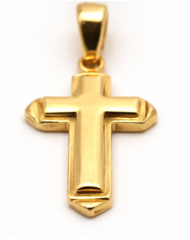 Kaedesigns New Genuine New 9ct 9K Yellow, Rose or White Gold Heavy Cross Pendant