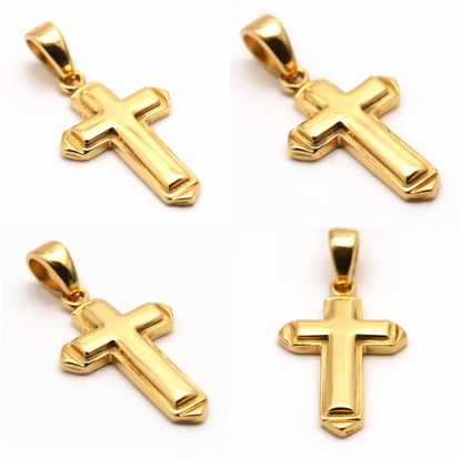 Kaedesigns New Genuine New 9ct 9K Yellow, Rose or White Gold Heavy Cross Pendant