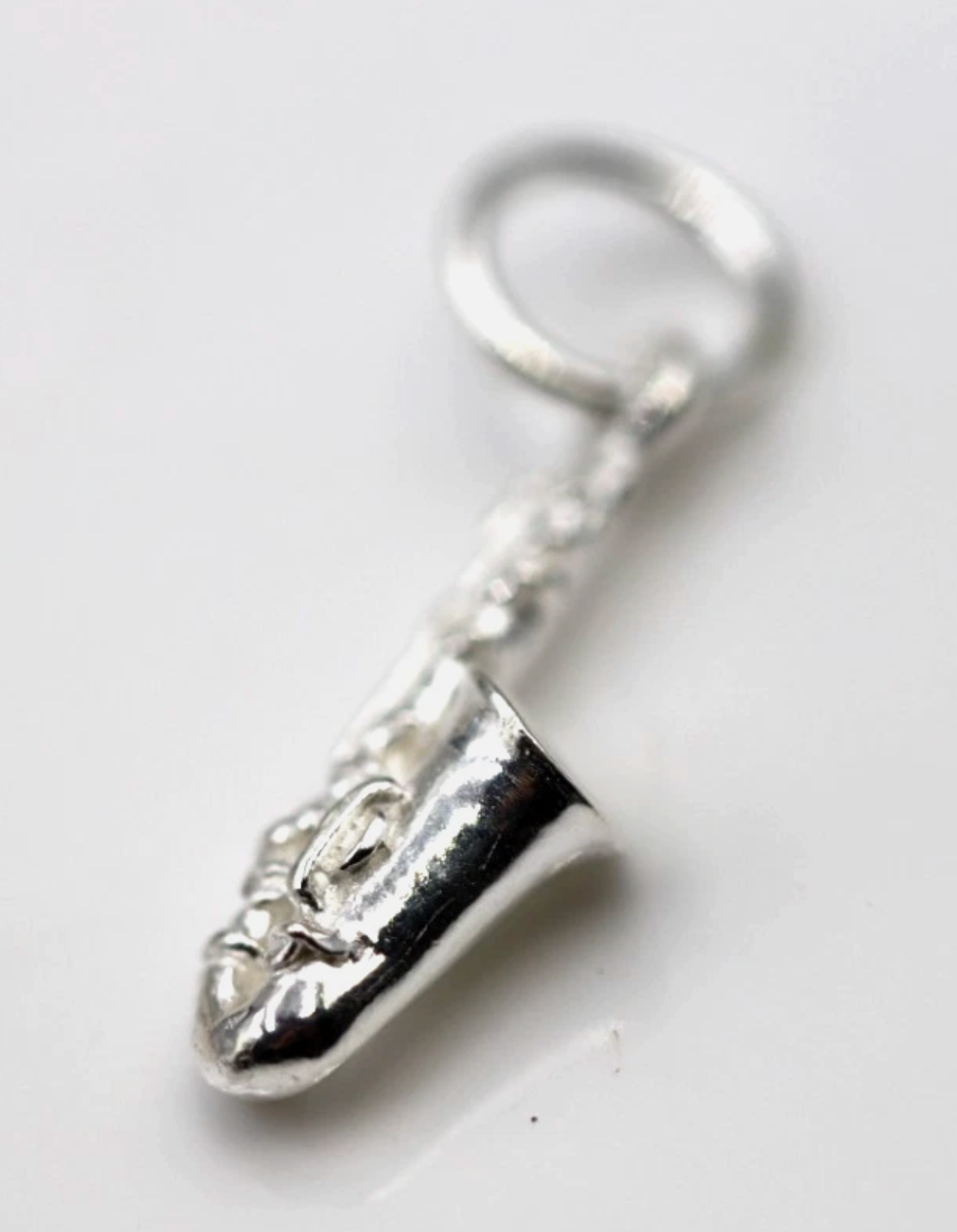Genuine Sterling Silver 925 Saxophone Charm or Pendant