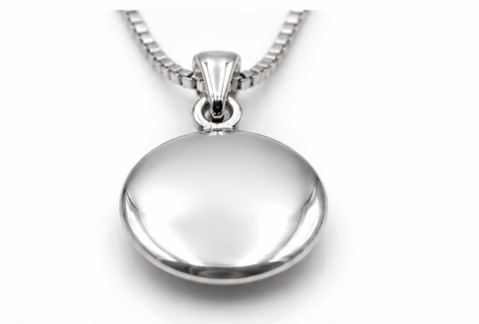 Sterling Silver 925 Greek Mati Nazar Lucky Evil Eye Charm Pendant + Box Chain