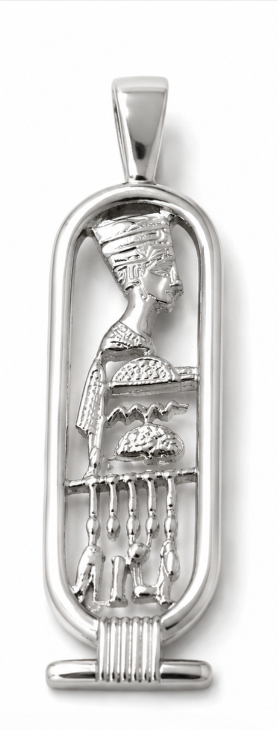 Kaedesigns Genuine 9ct 9k 375 Yellow, Rose or White Gold Nefertiti Pendant or Charm