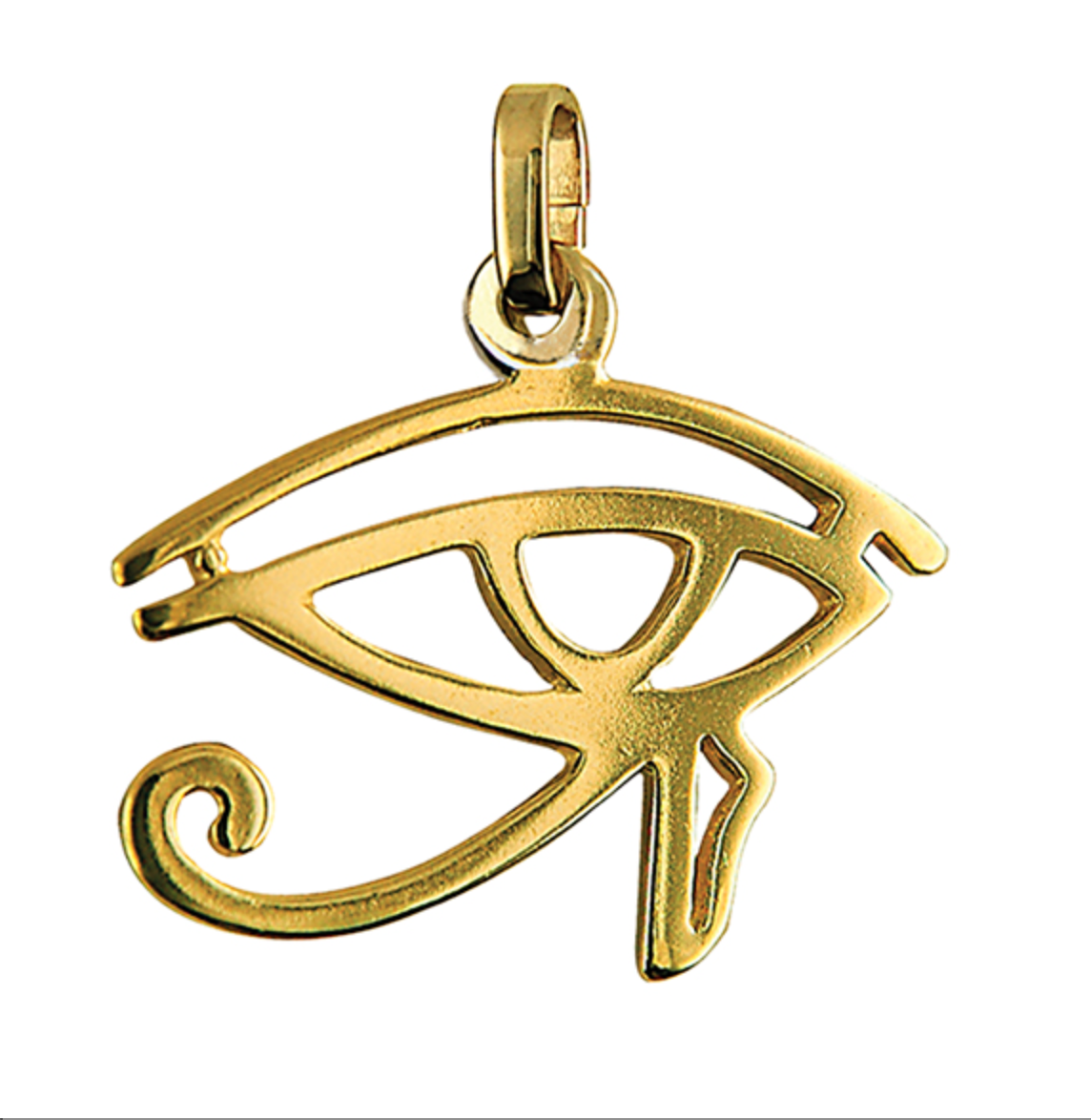 Genuine Sterling Silver 925 or 9ct Yellow Gold 18mm Round 'Eye of Horus' Pendant