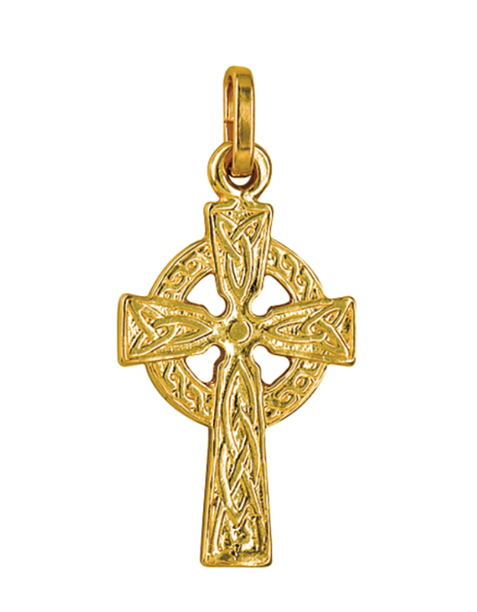 Genuine 9ct Yellow, Rose or White Celtic Cross Pendant / Charm