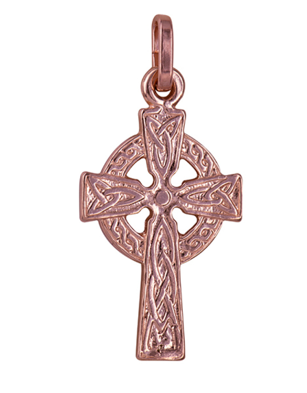 Genuine 9ct Yellow, Rose or White Celtic Cross Pendant / Charm