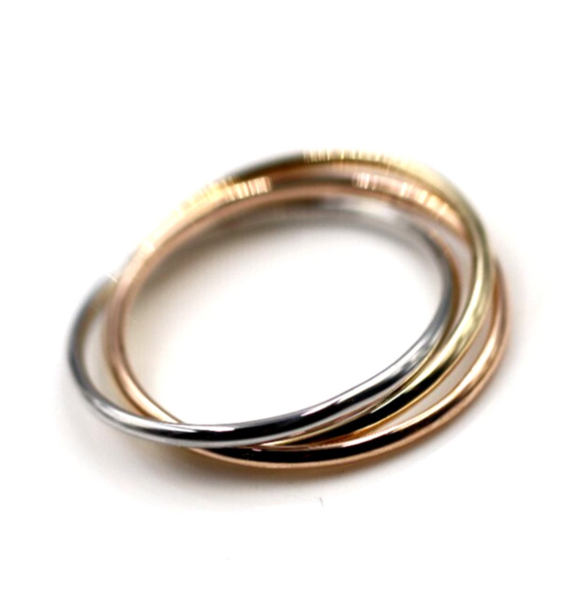 Size W Solid 1.5mm 9ct Yellow, White, Rose Gold Russian Wedding Ring Bands.