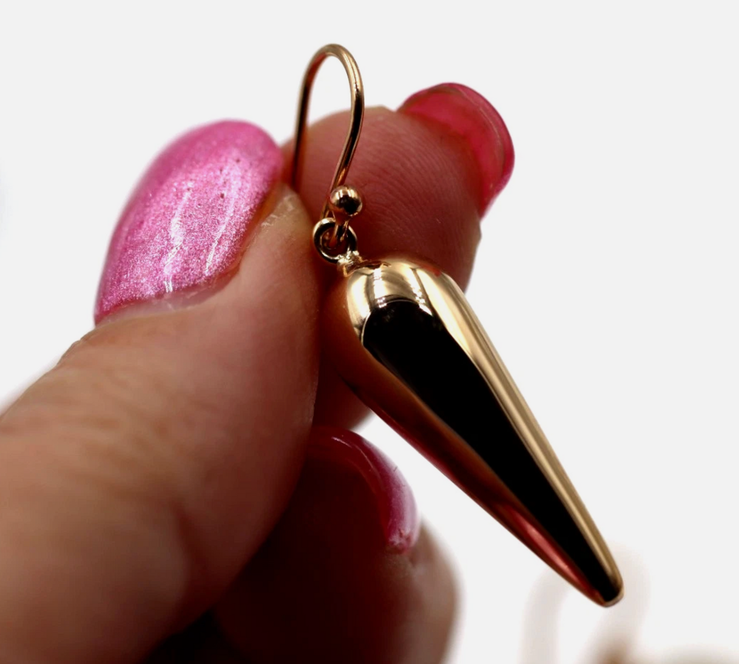 Kaedesigns Genuine 9ct 9kt Solid Yellow, Rose Or White Gold Half Tear Drop Teardrop Hook Earrings