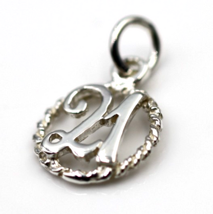 Kaedesigns New Genuine Sterling Silver 925 21st Pendant or Charm