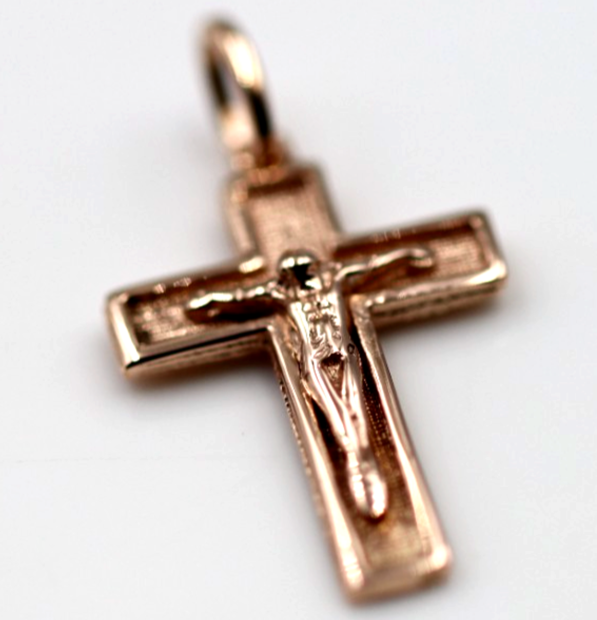 Genuine Small New 9ct 9K 375 Yellow, Rose or White Gold Crucifix Cross Pendant
