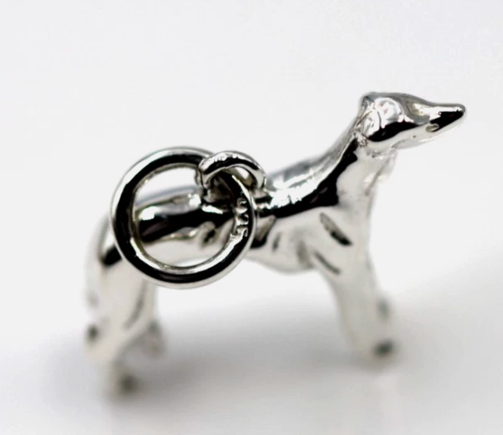 Kaedesigns 3d Genuine Sterling Silver 925 Greyhound Dog Charm / Pendant