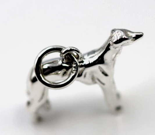 Kaedesigns 3d Genuine Sterling Silver 925 Greyhound Dog Charm / Pendant