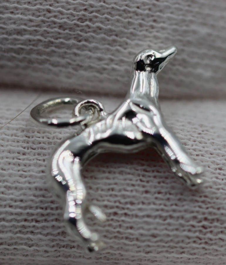 Kaedesigns 3d Genuine Sterling Silver 925 Greyhound Dog Charm / Pendant