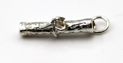 Genuine Sterling Silver 925 Graduation Diploma Charm / Pendant