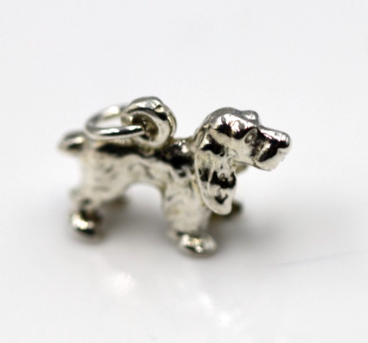 Kaedesigns 3D Genuine Sterling Silver 925 Cocker Spaniel Dog Charm / Pendant