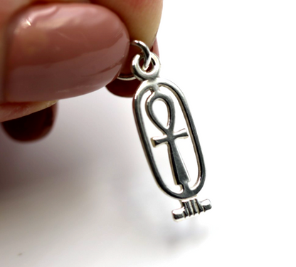 Genuine Sterling Silver 925 or 9ct Yellow Gold Pendant / Charm Solid 9ct Gold Ankh Key of Life Charm Pendant