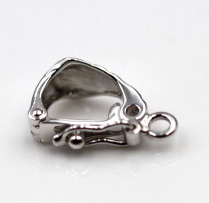 Sterling Silver Pearl Enhancer Bail Clasp Large 14mm